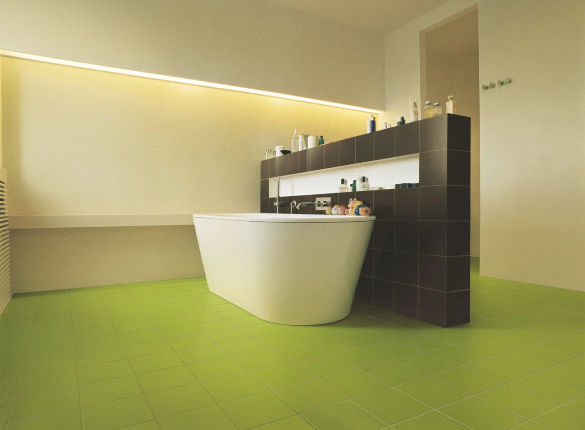 Gres Casalgrande Padana CALEIDOSCOPIO efekt kolor - aranzacja w eleganckiej lazience