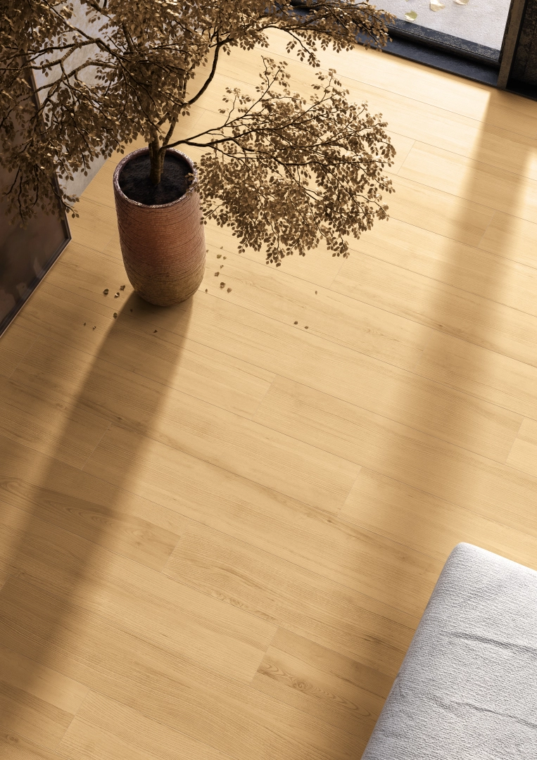 Gres Casalgrande Padana PROJECT WOOD efekt drewno - aranzacja w elewacji domu