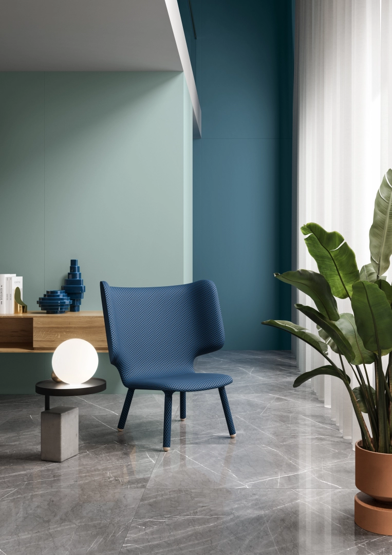 Gres Casalgrande Padana ATELIER efekt kolor - aranzacja w eleganckiej lazience