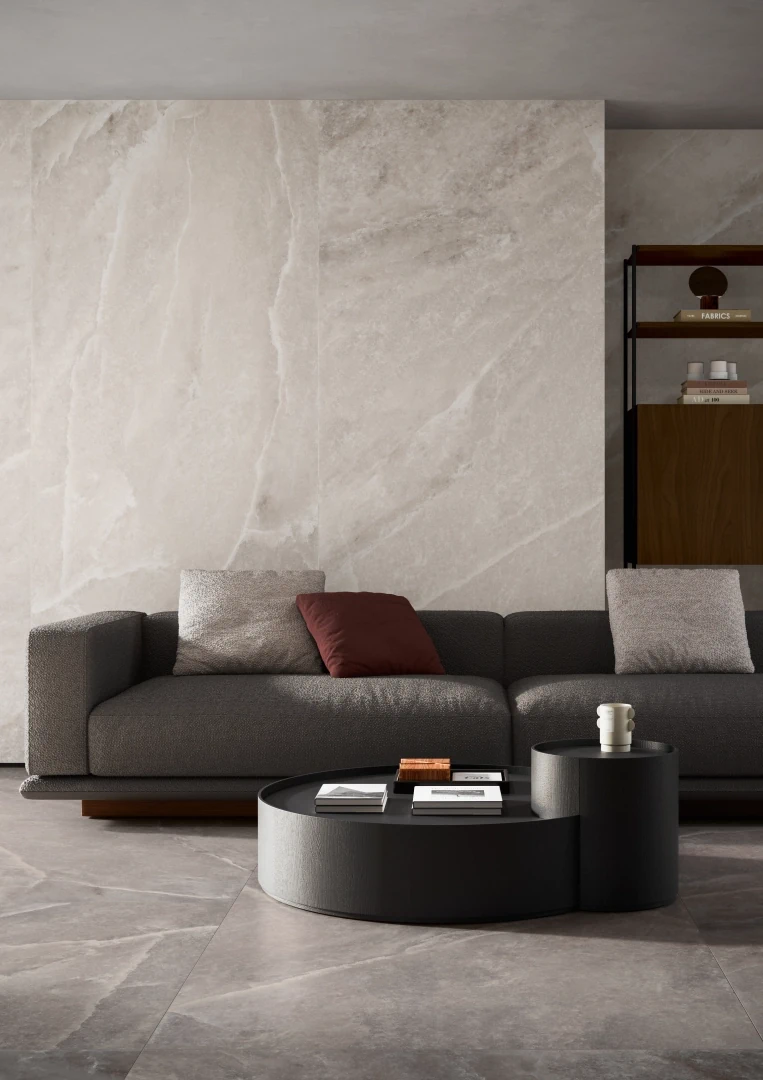 Gres Casalgrande Padana SUPREME efekt marmur - aranzacja w eleganckiej lazience