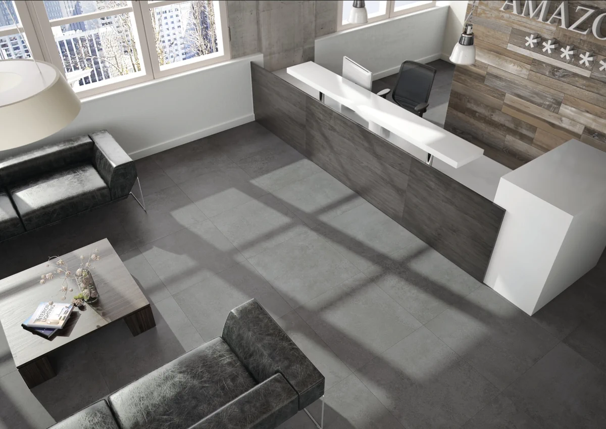 Gres Cifre NEUTRA efekt kamień, beton - aranzacja w eleganckiej lazience