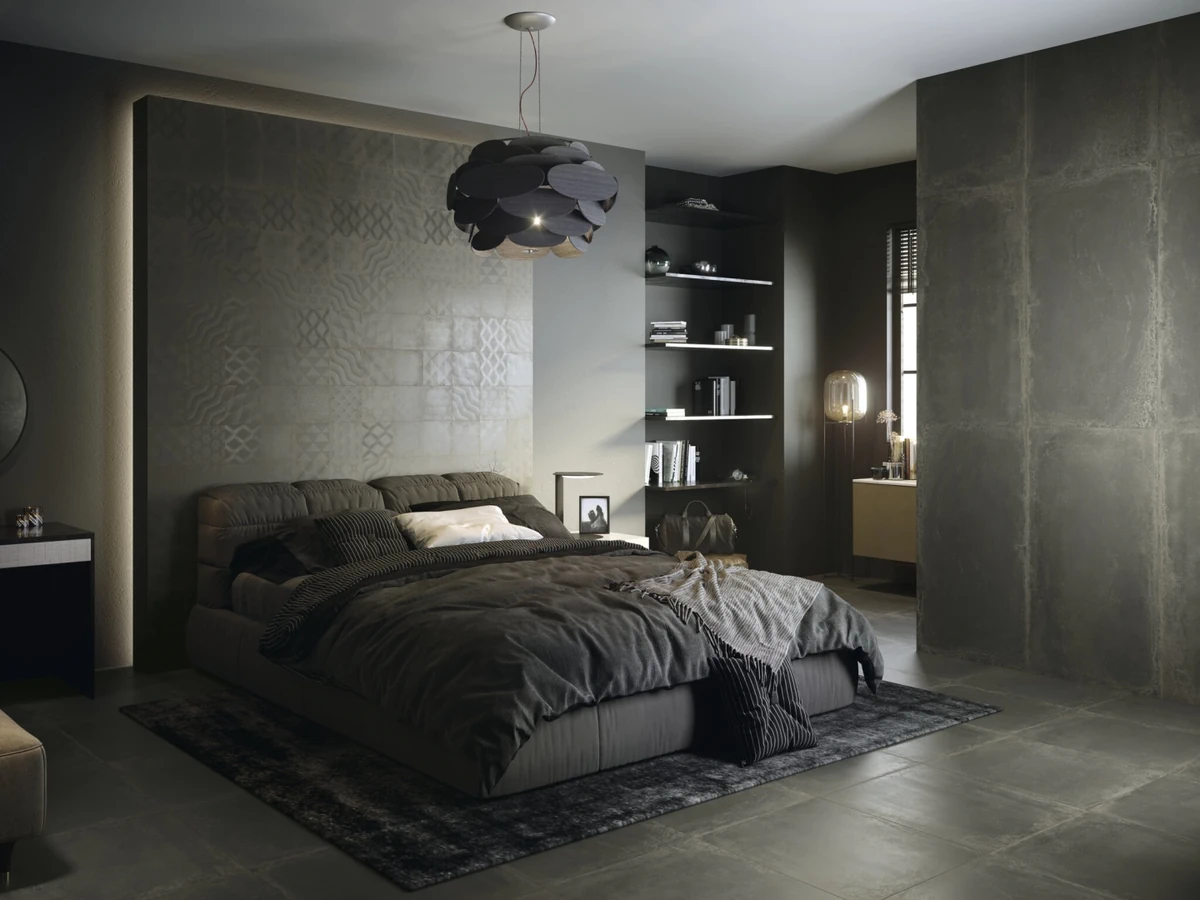 Gres Cifre INDUSTRIAL efekt metal - aranzacja w elewacji domu