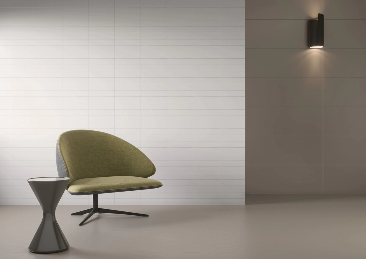 Gres Cifre TIMELESS efekt kolor - aranzacja w przy kominku