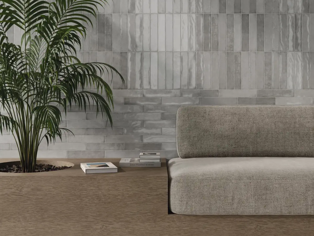 Gres Cifre MAHI efekt cegła - aranzacja w eleganckiej lazience