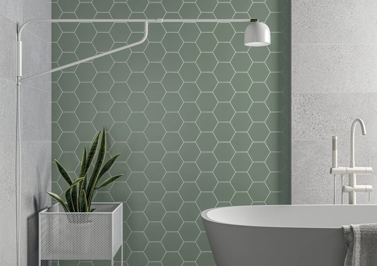 Gres Cifre TIMELESS efekt kolor - aranzacja w eleganckiej lazience
