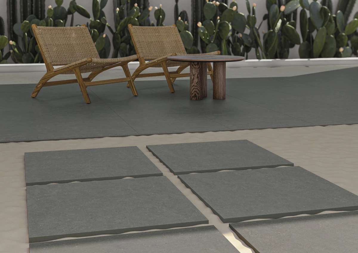 Gres Cifre ACRON efekt beton - aranzacja w eleganckiej lazience