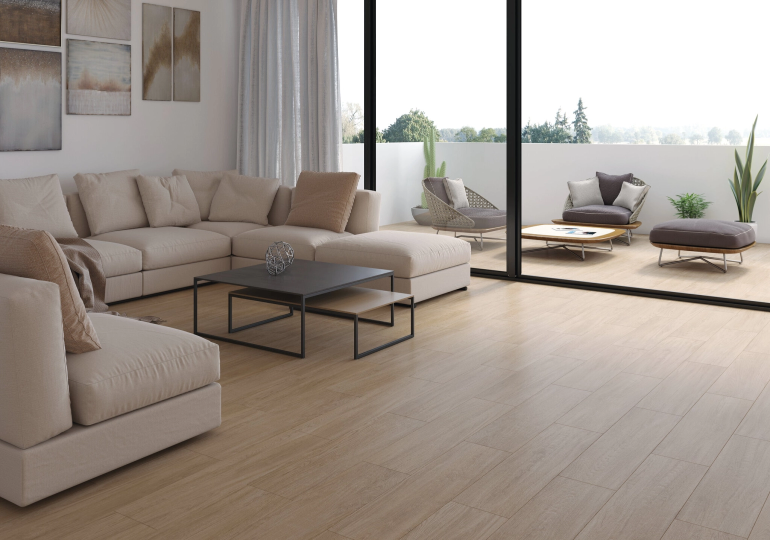 Gres Cifre BAVARO efekt drewno - aranzacja w eleganckiej lazience