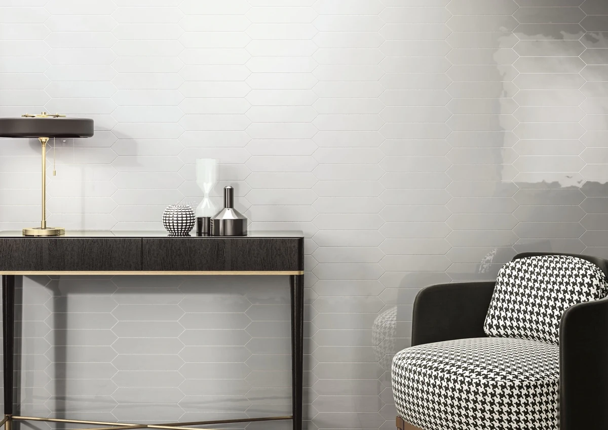 Gres Cifre DIMSEY efekt cegła - aranzacja w eleganckiej lazience