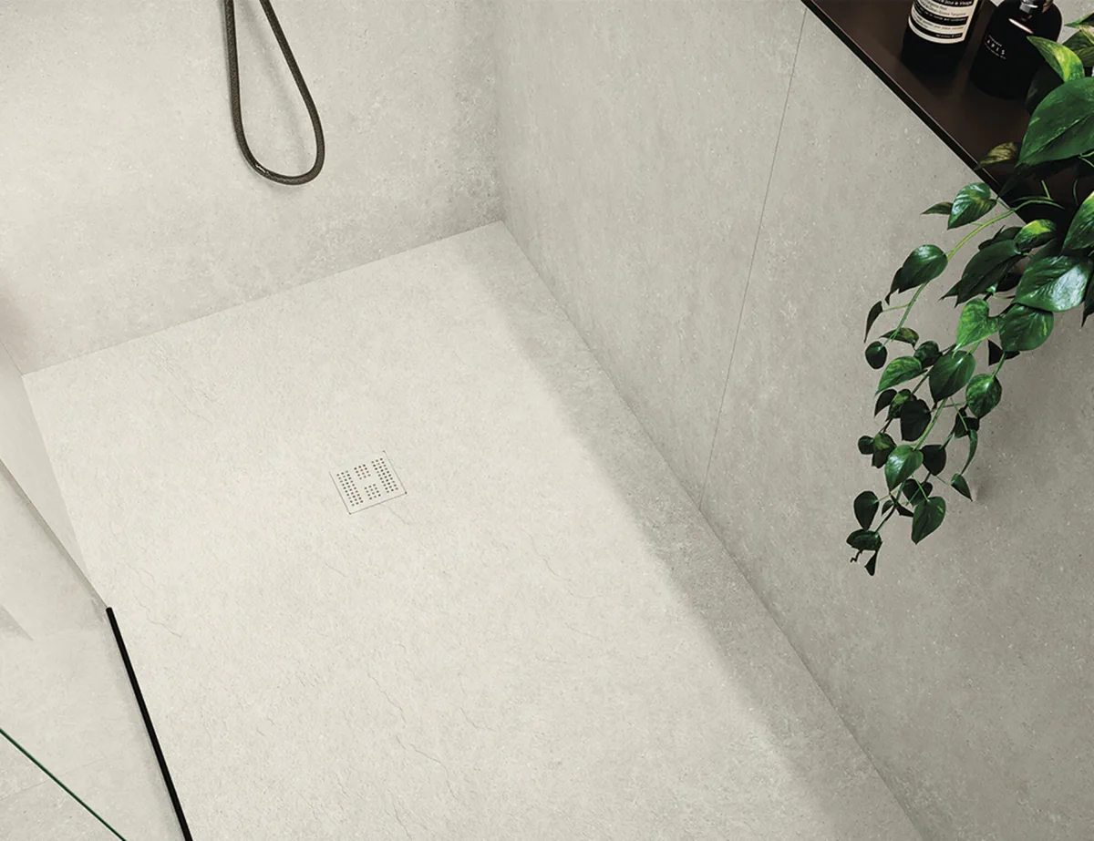 Gres Cifre ACRON efekt beton - aranzacja w minimalistycznym wnetrzu