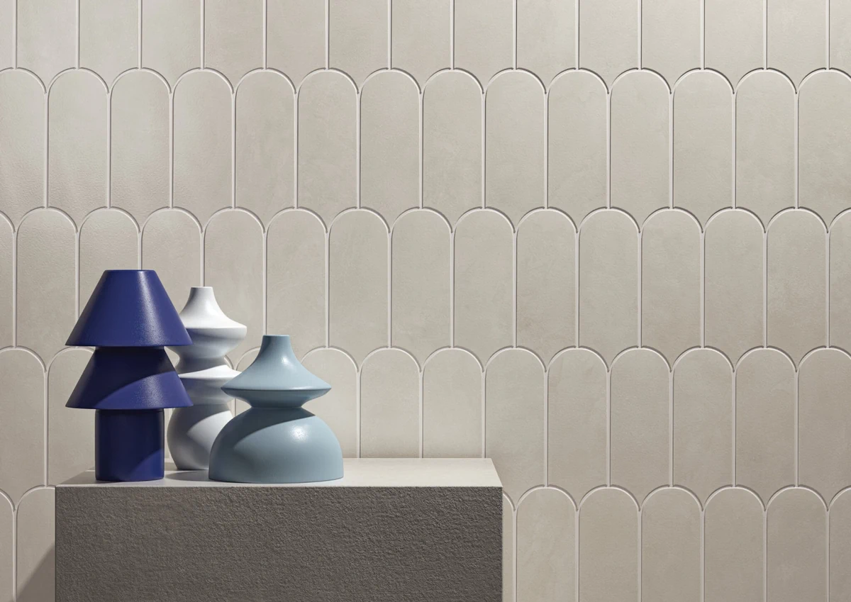 Gres Cifre ALURE efekt beton - aranzacja w minimalistycznym wnetrzu