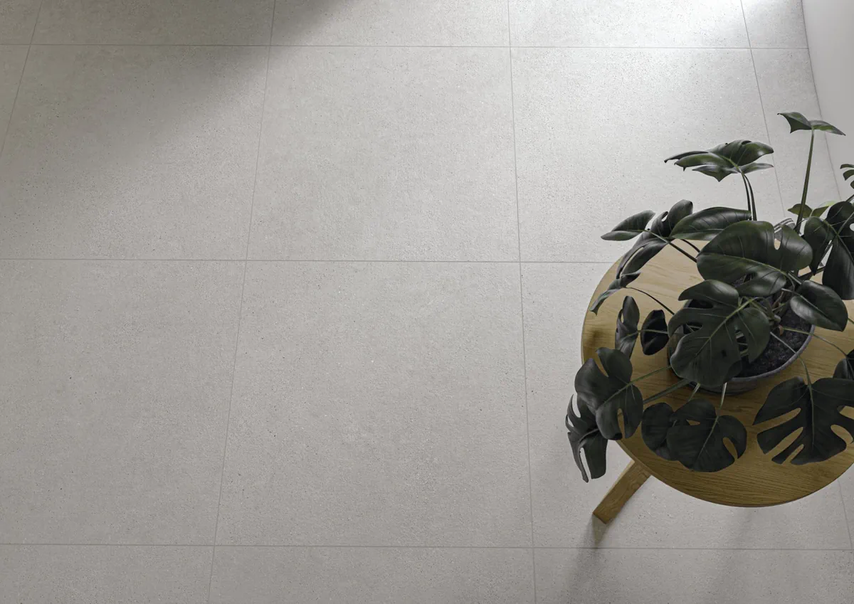 Gres Cifre BORNEO efekt kamień - aranzacja w eleganckiej lazience