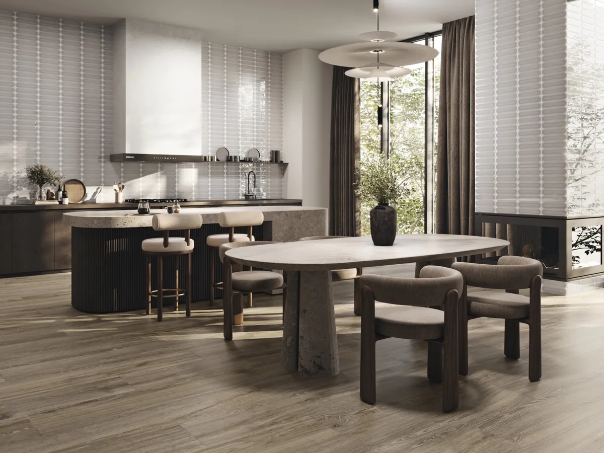 Gres Cifre OVAL efekt cegła - aranzacja w eleganckiej lazience