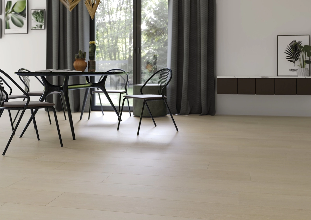 Gres Cifre PALMA efekt drewno - aranzacja w eleganckiej lazience