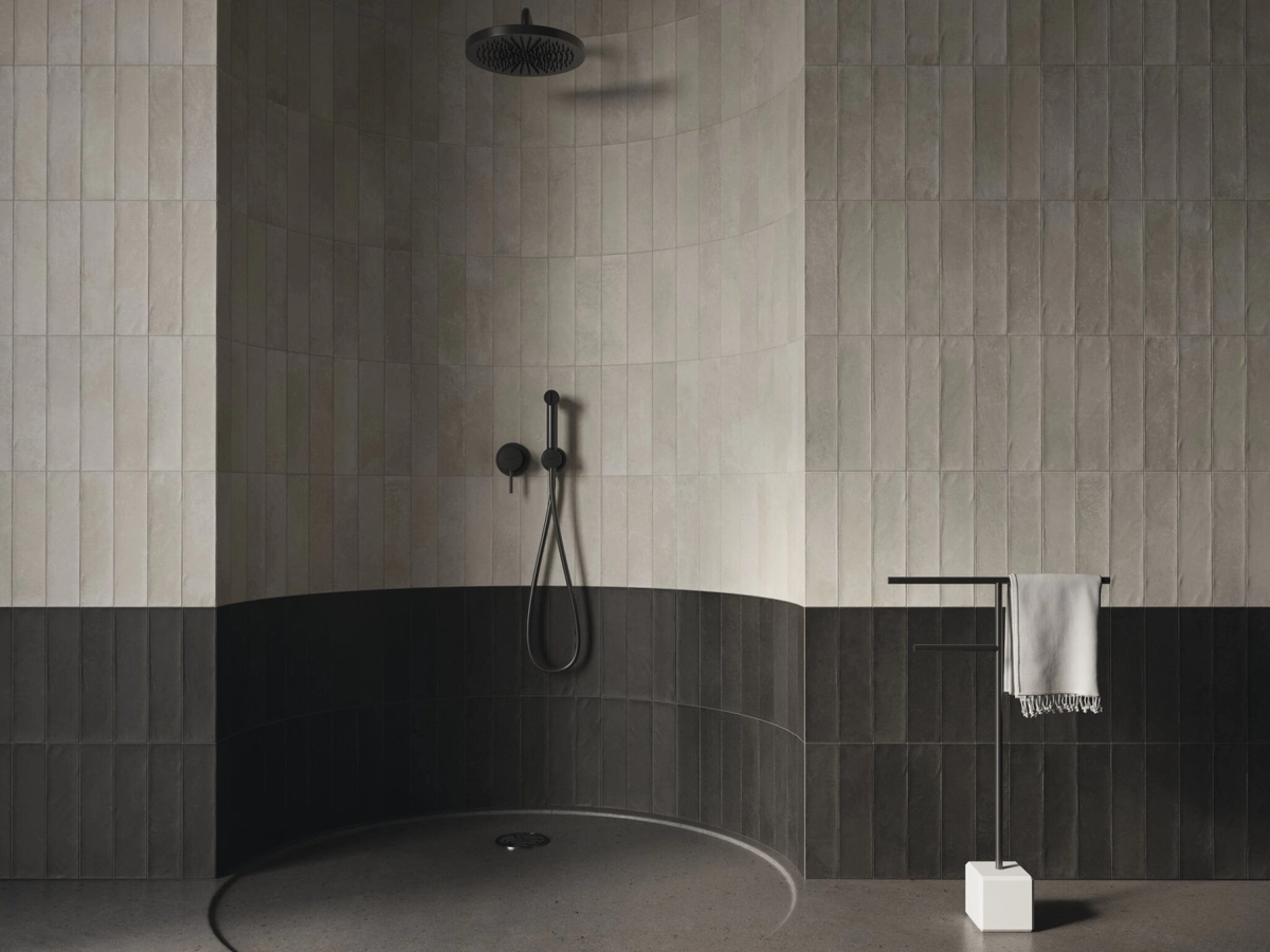 Gres Cifre MIDTOWN efekt kamień - aranzacja w minimalistycznym wnetrzu
