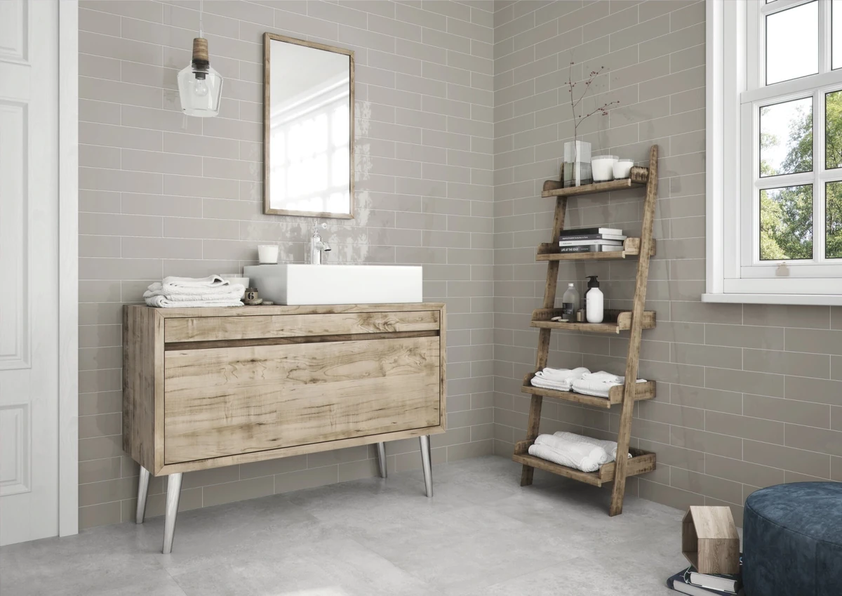 Gres Cifre VIENA efekt kolor - aranzacja w eleganckiej lazience