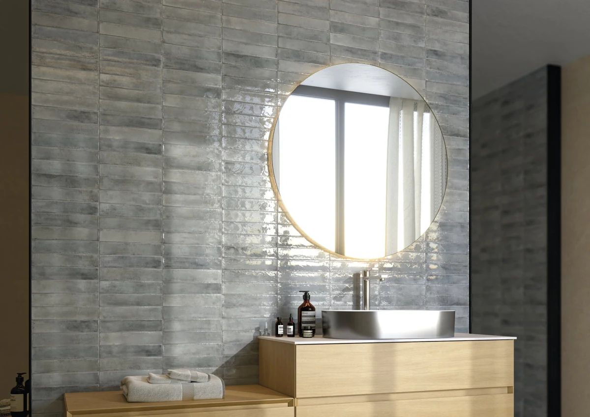 Gres Cifre RHORY efekt kolor - aranzacja w eleganckiej lazience