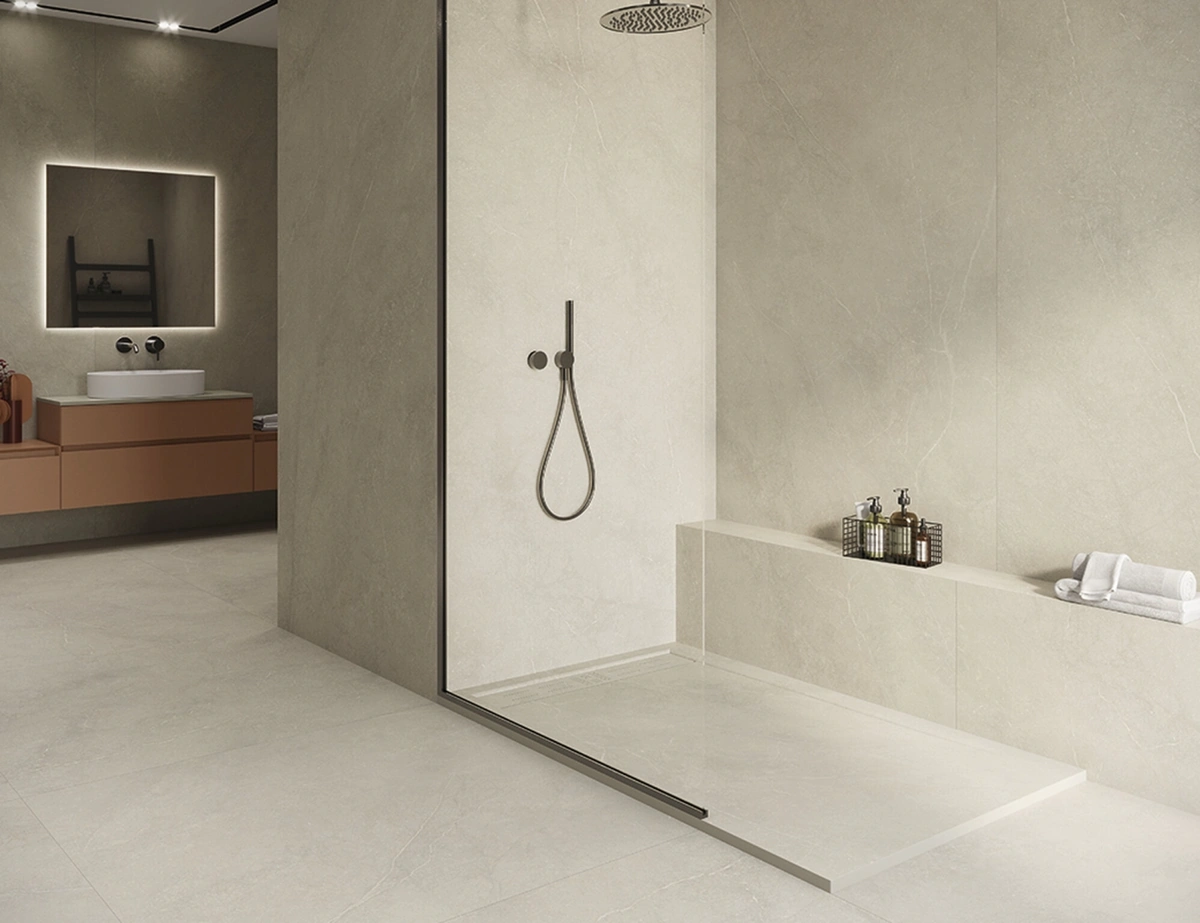 Gres Cifre MUNICH efekt kolor - aranzacja w eleganckiej lazience