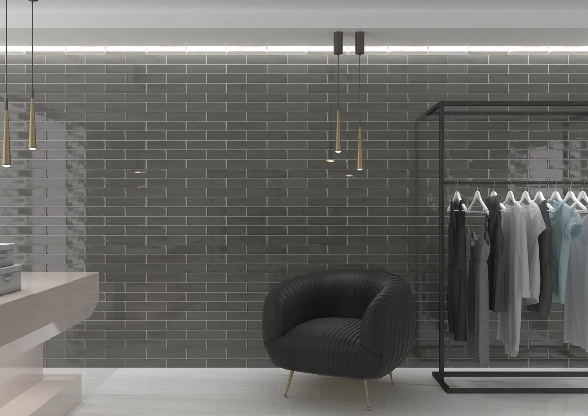 Gres Cifre SOUL efekt cegła - aranzacja w eleganckiej lazience
