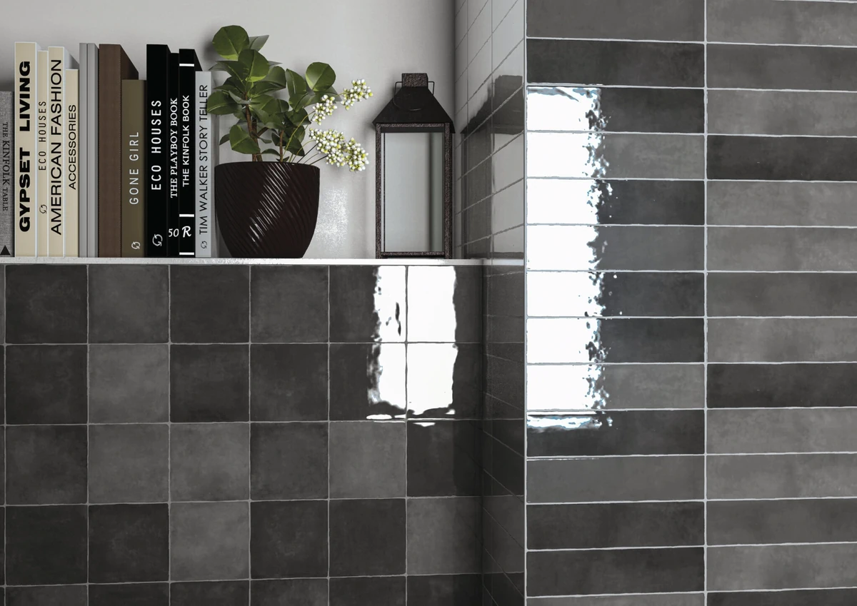 Gres Cifre MOOS efekt kolor - aranzacja w eleganckiej lazience