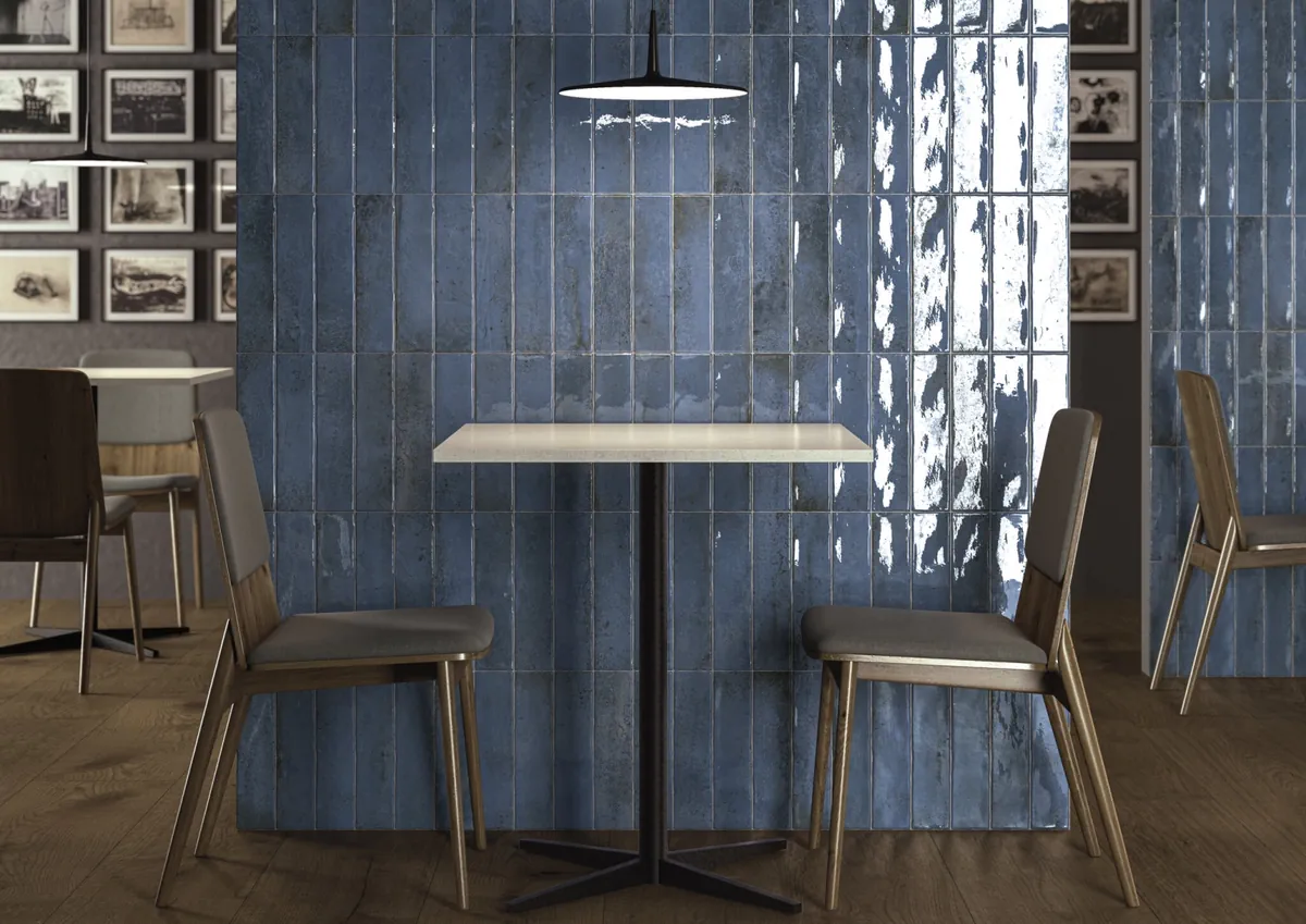 Gres Cifre INDUSTRIAL efekt metal - aranzacja w eleganckiej lazience