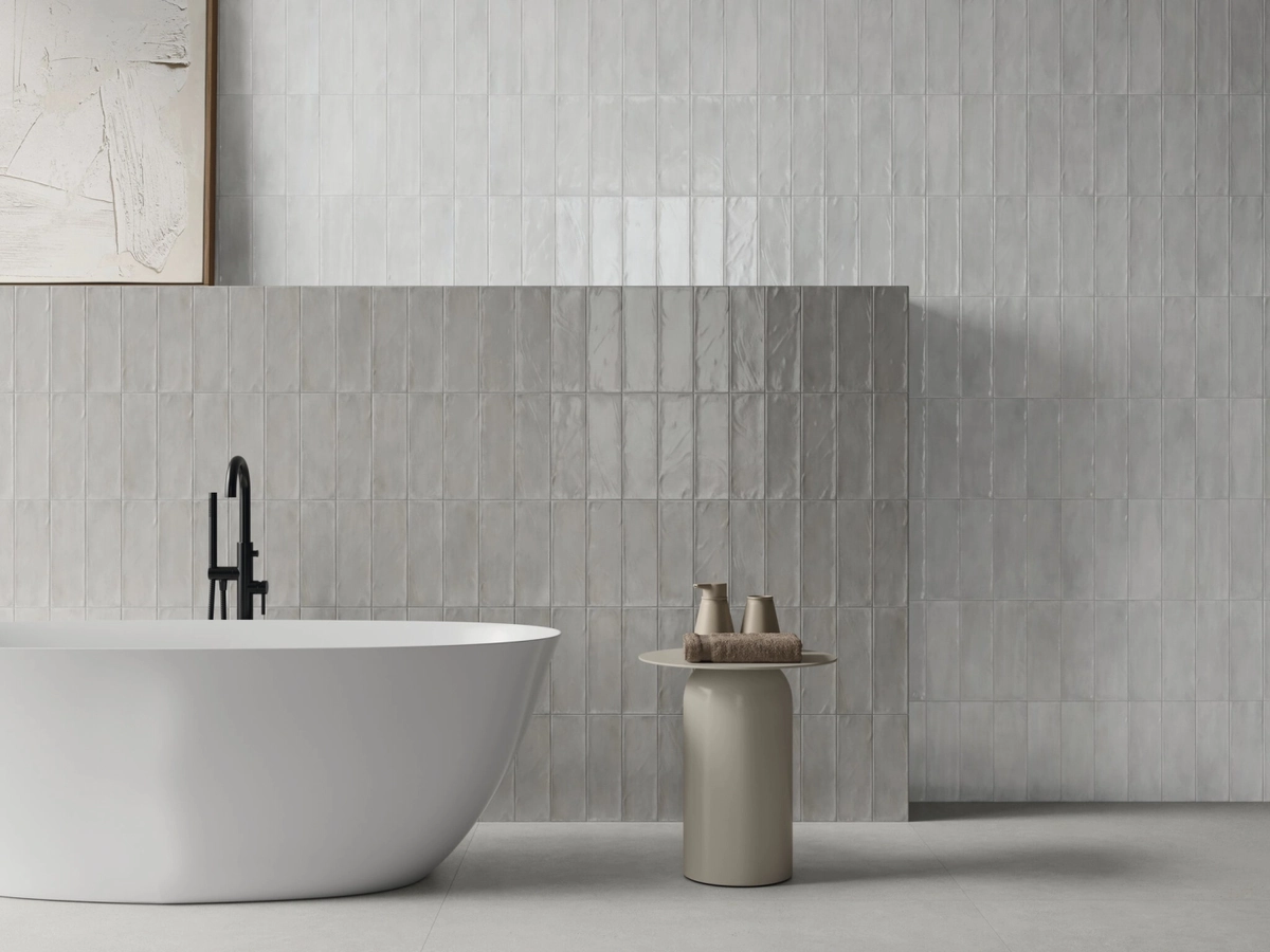 Gres Cifre TITAN efekt cegła - aranzacja w eleganckiej lazience
