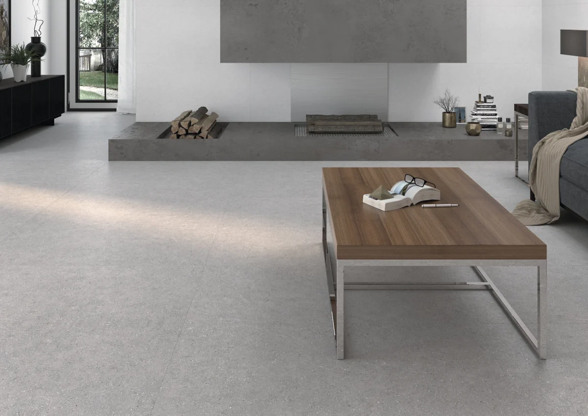 Gres Cifre GRANITE efekt kamień - aranzacja w eleganckiej lazience