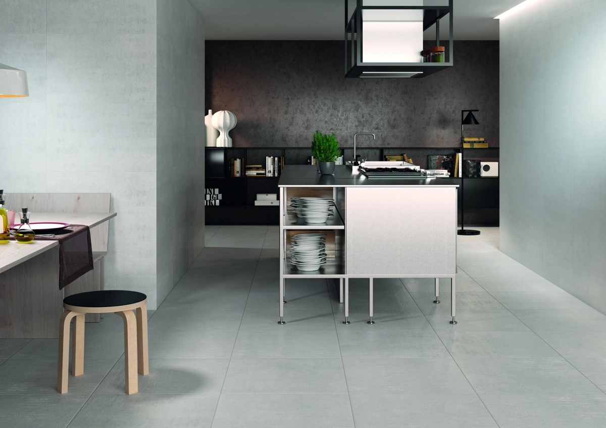 Gres Cifre PROGRESS efekt beton - aranzacja w elewacji domu