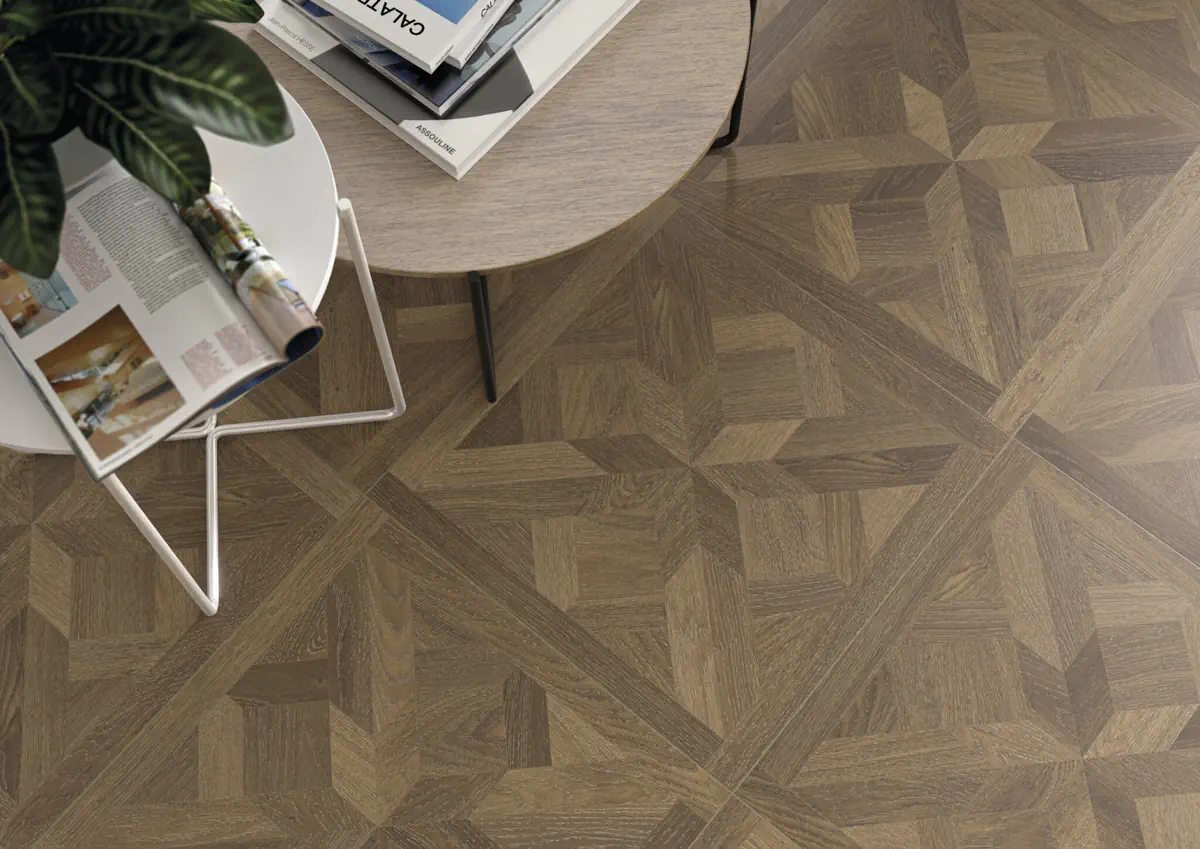 Gres Cifre CASETONE efekt wzór - aranzacja w eleganckiej lazience