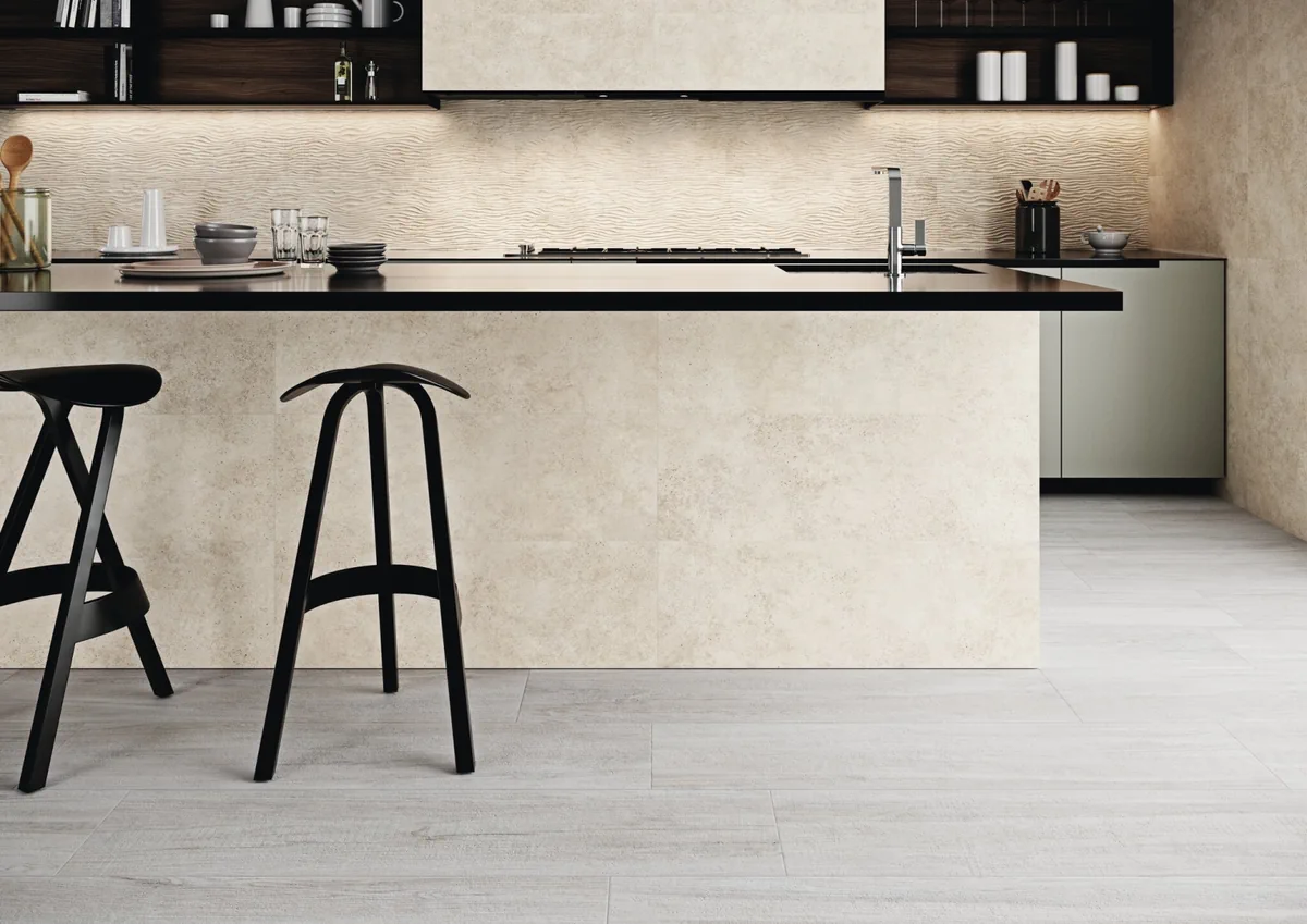 Gres Cifre EVER efekt beton - aranzacja w eleganckiej lazience