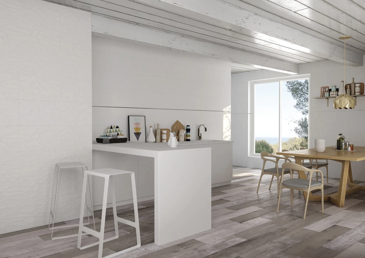 Gres Cifre GLACIAR efekt kolor - aranzacja w elewacji domu