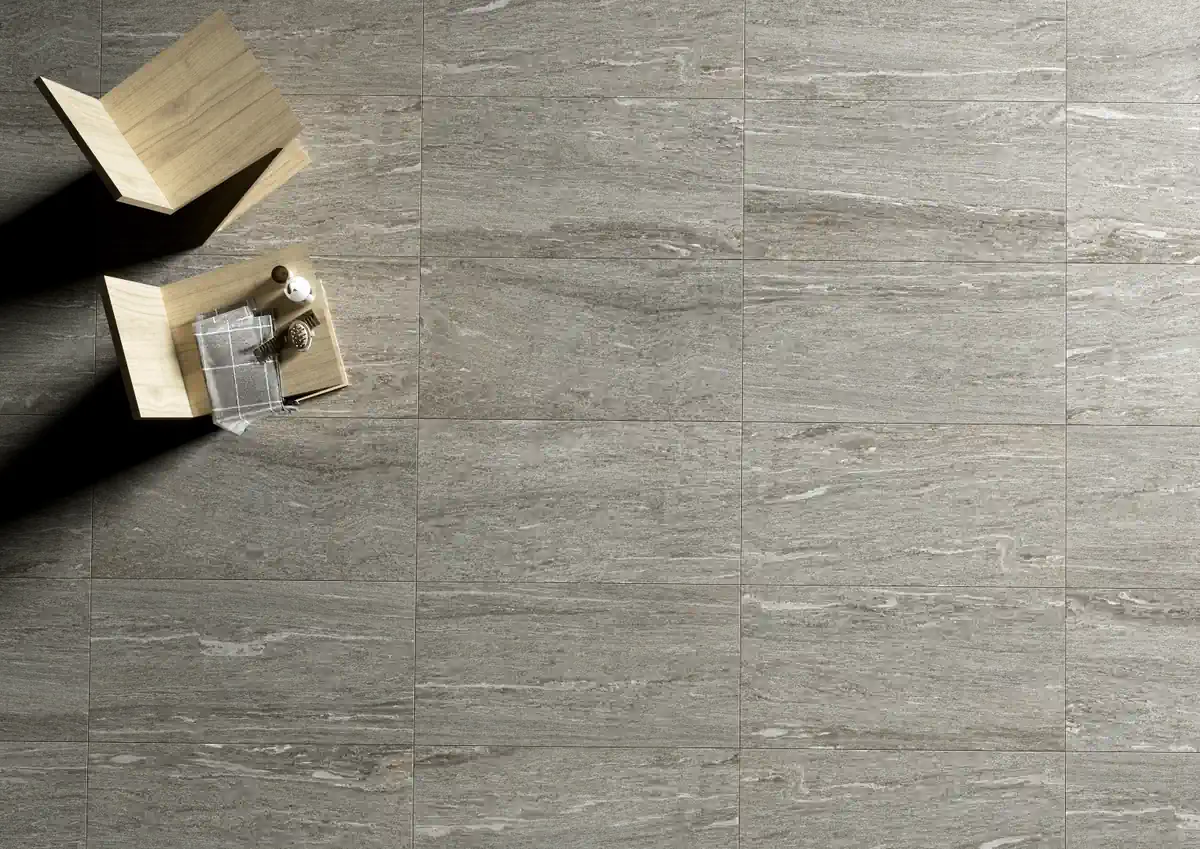 Gres Coem DUALMOOD STONE efekt beton, kamień - aranzacja w elewacji domu
