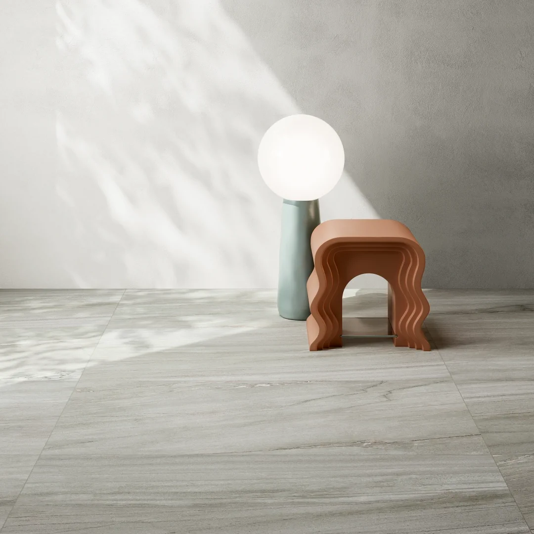 Gres Coem CRYSTAL efekt kamień - aranzacja w eleganckiej lazience