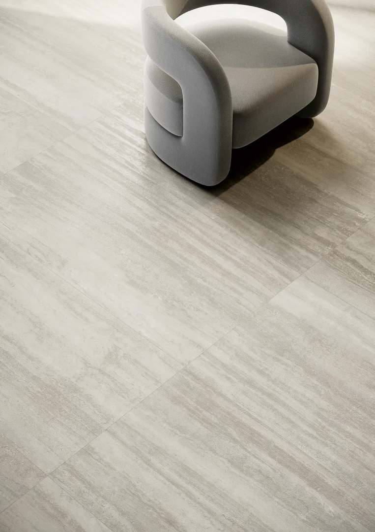 Gres Coem TOUCH STONE VEIN efekt marmur - aranzacja w eleganckiej lazience