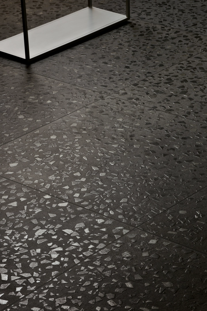 Gres Coem TERRAZZO efekt terrazzo - aranzacja w eleganckiej lazience