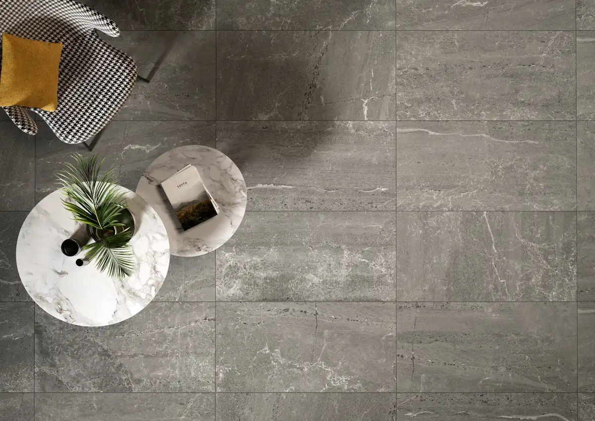 Gres Coem BLENDSTONE efekt kamień - aranzacja w eleganckiej lazience