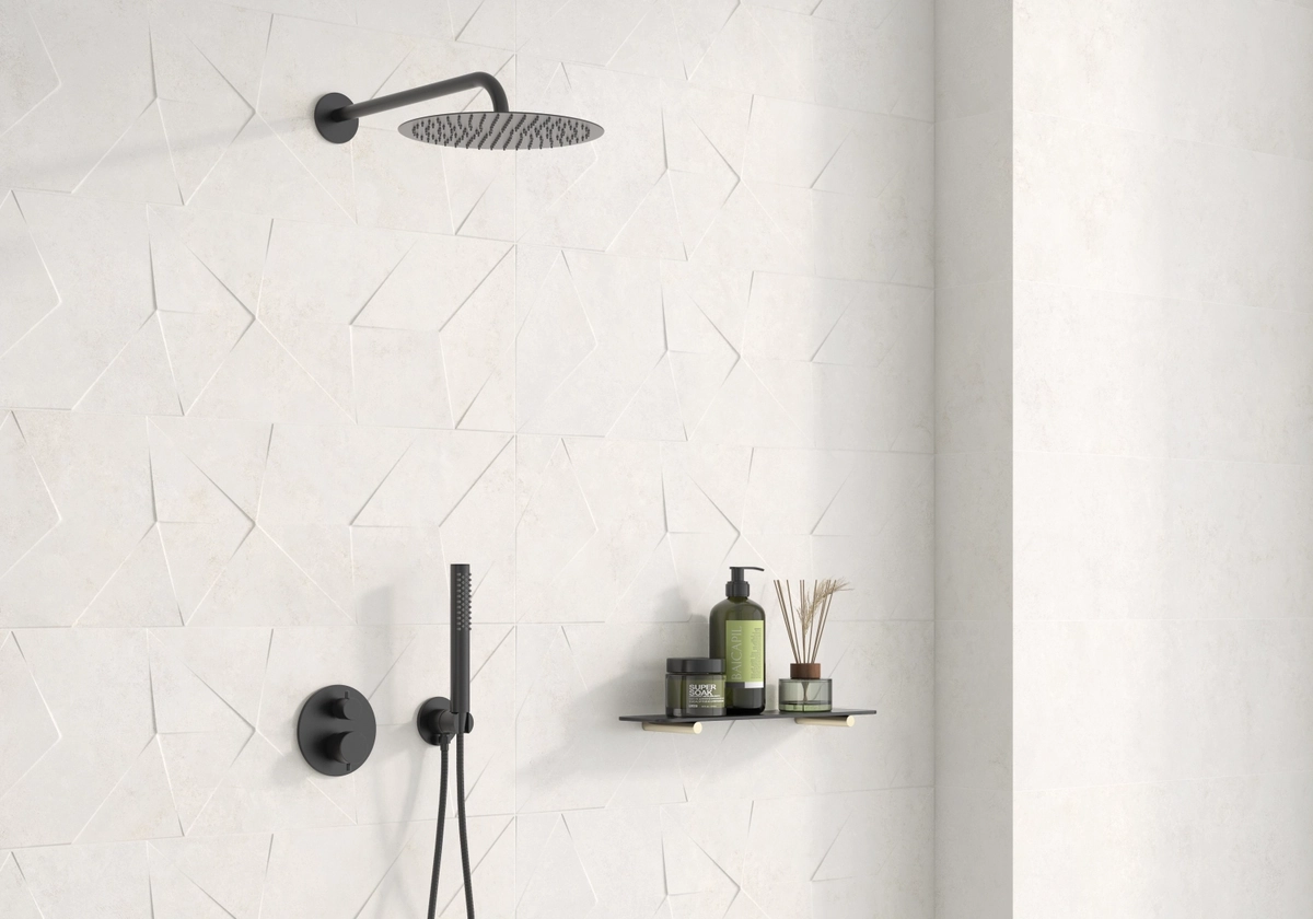 Gres Colorker PANAMERA efekt beton - aranzacja w minimalistycznym wnetrzu