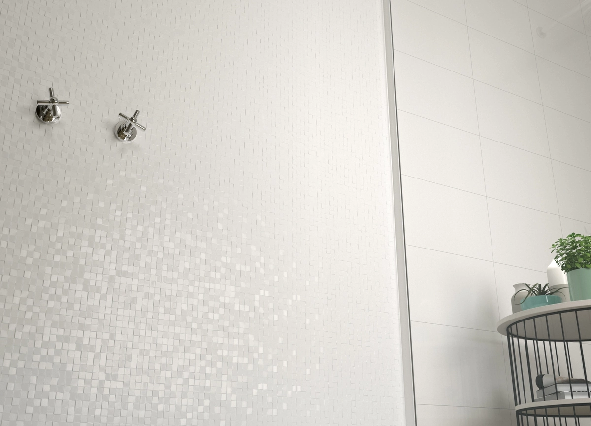 Gres Colorker ANDES & AUSTRAL efekt kolor - aranzacja w eleganckiej lazience