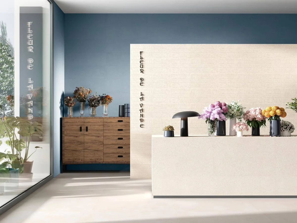Gres Colorker LOTUS efekt kolor - aranzacja w eleganckiej lazience