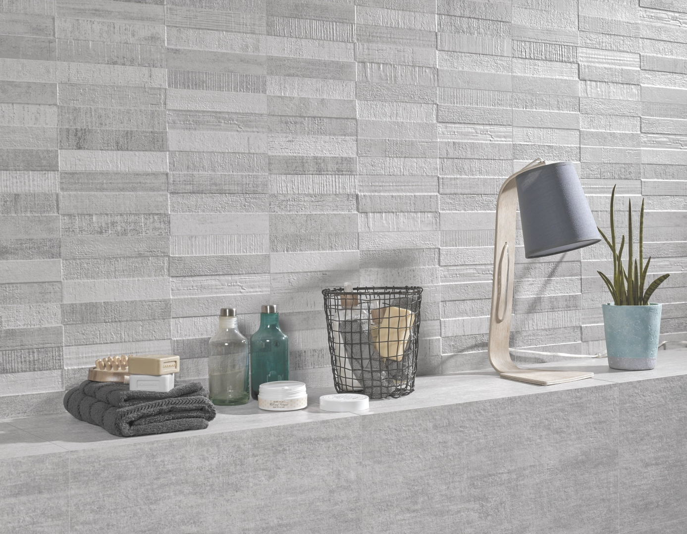 Gres Colorker CONCEPT efekt beton - aranzacja w minimalistycznym wnetrzu
