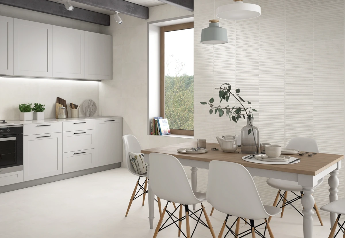 Gres Colorker BOXER efekt beton - aranzacja w elewacji domu