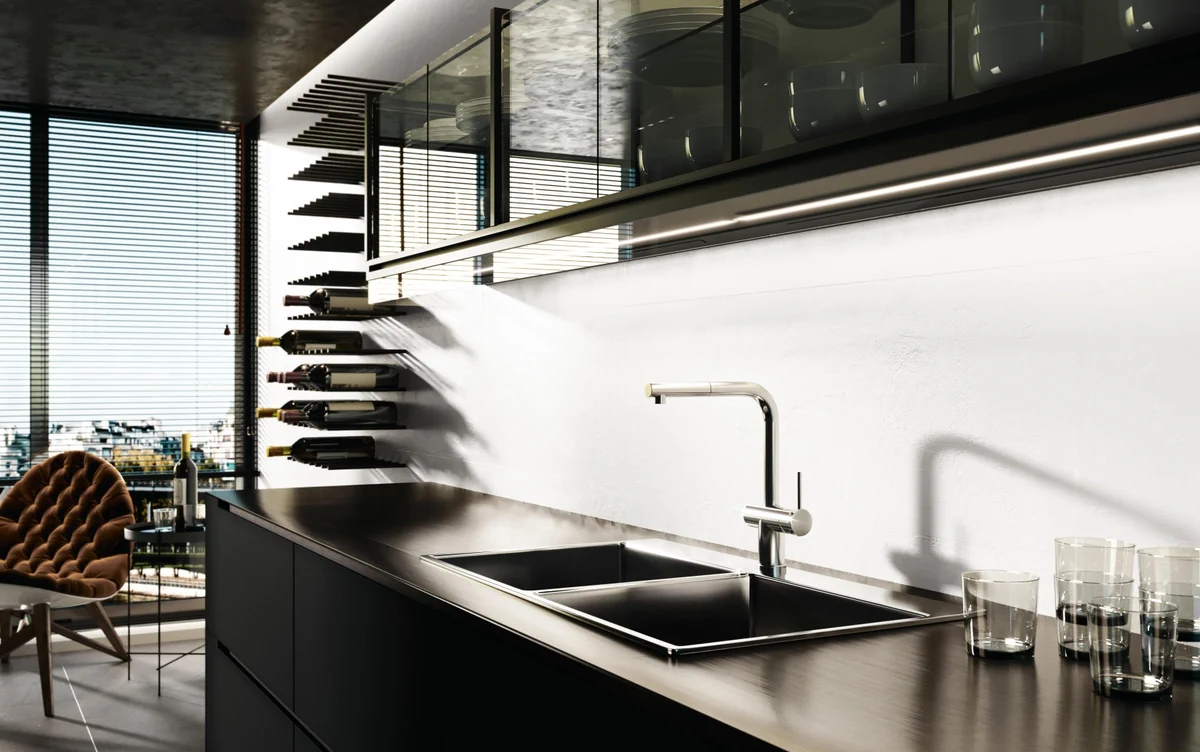 Gres Colorker MEMORY efekt beton - aranzacja w eleganckiej lazience