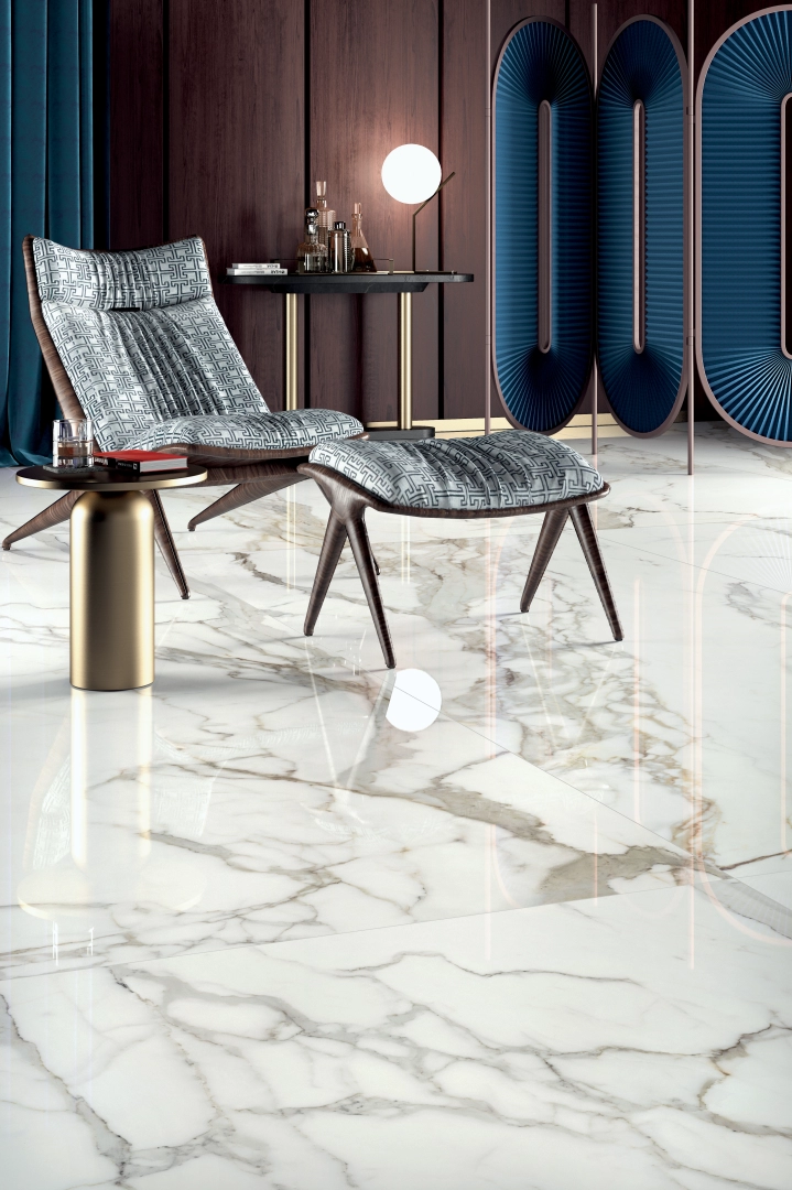 Gres Cotto D'este ALLURE efekt marmur, kamień - aranzacja w eleganckiej lazience