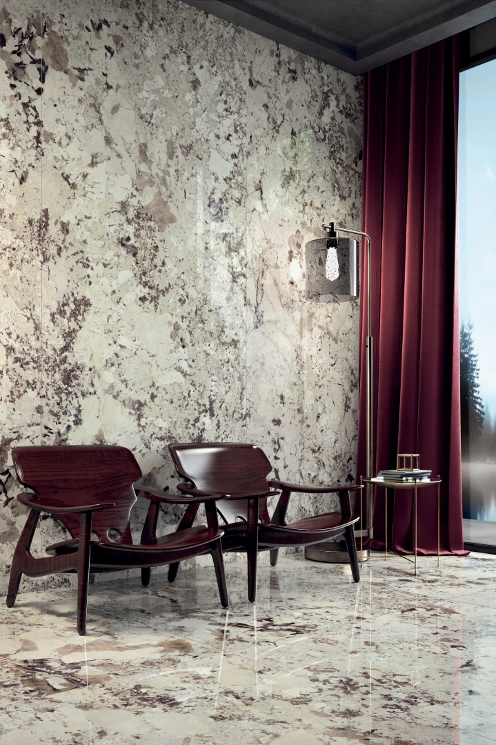 Gres Cotto D'este ALLURE efekt marmur, kamień - aranzacja w eleganckiej lazience