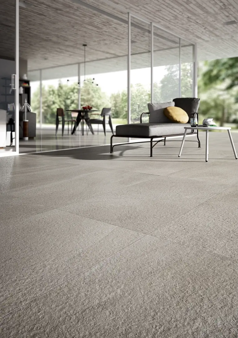 Gres Cotto D'este LIMESTONE efekt kamień - aranzacja w eleganckiej lazience