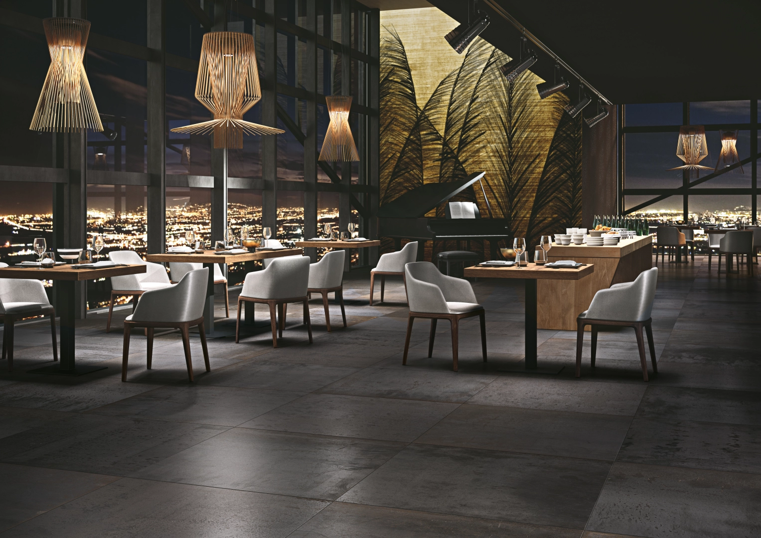 Gres Cotto D'este METAL efekt metal - aranzacja w eleganckiej lazience