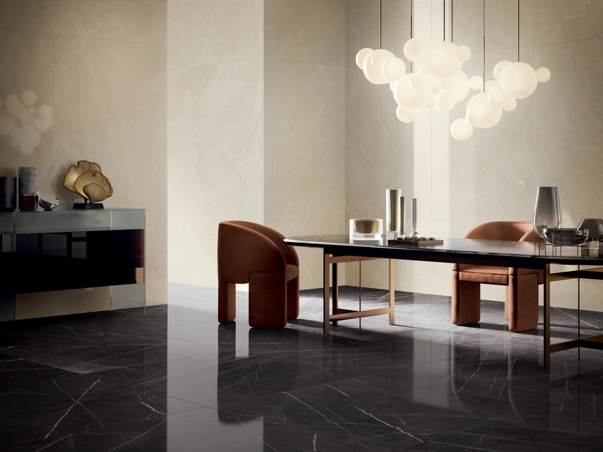 Gres Cotto D'este VANITY efekt marmur - aranzacja w eleganckiej lazience