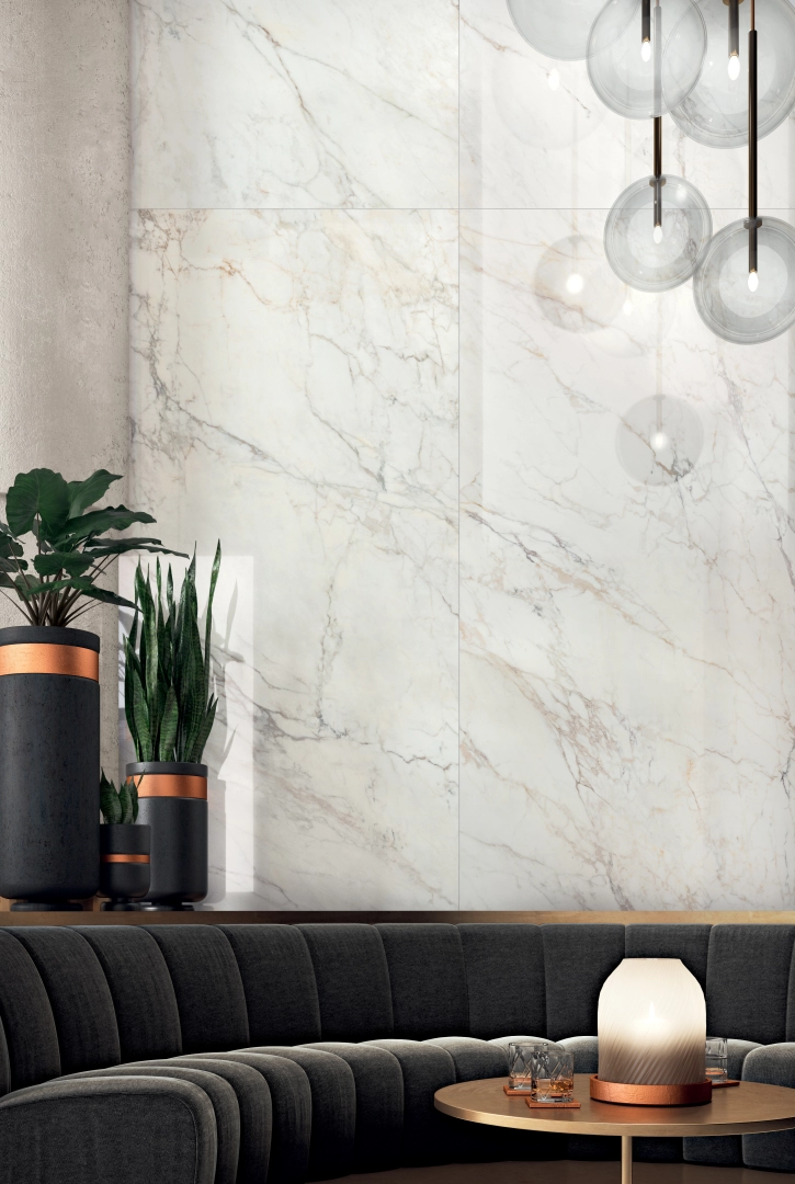 Gres Cotto D'este ALLURE efekt marmur, kamień - aranzacja w eleganckiej lazience