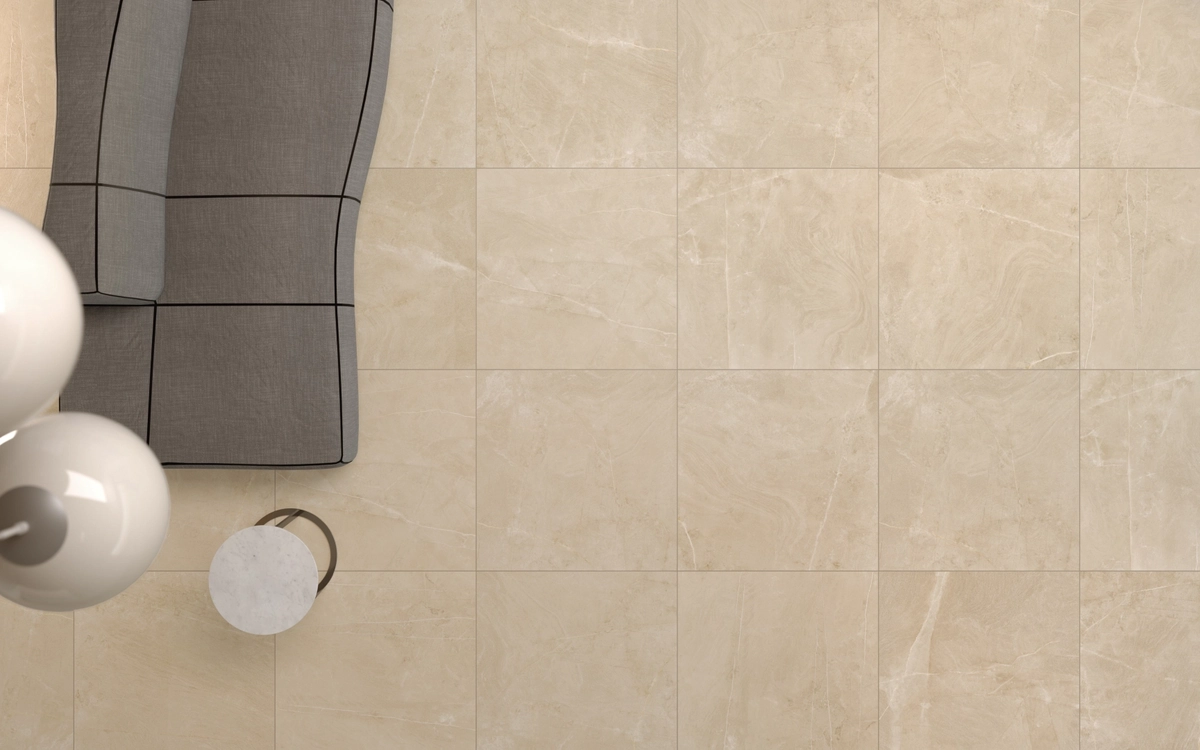Gres Delconca GARDENA efekt kamień - aranzacja w eleganckiej lazience