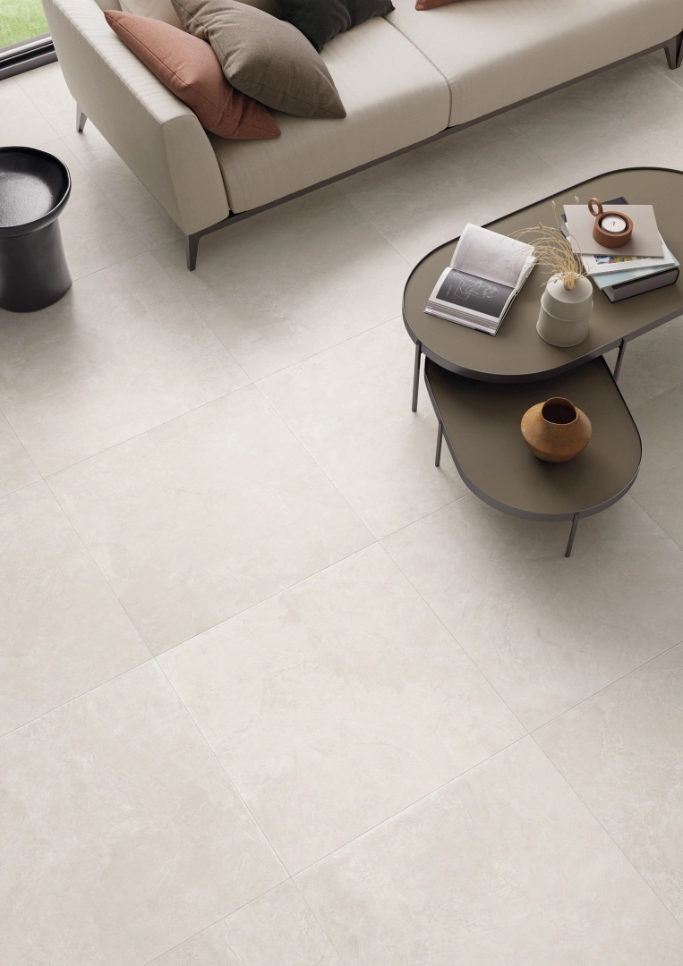 Gres Emil TOTALOOK efekt beton, - aranzacja w eleganckiej lazience