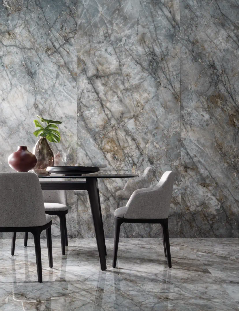 Gres Emil TELE DI MARMO REVOLUTION efekt marmur - aranzacja w eleganckiej lazience